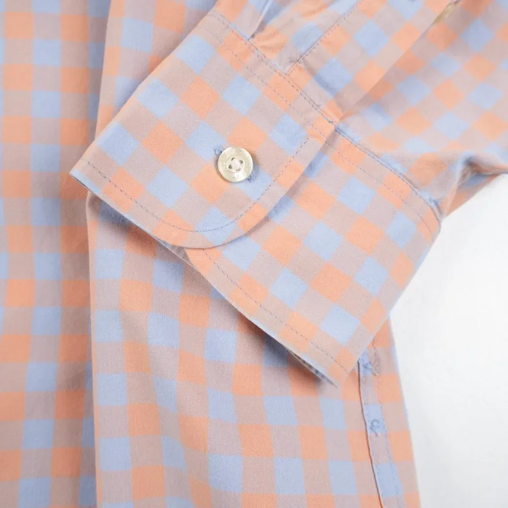 J. CREW Quality Woven Shirts Tailored by J.Crew light blue peach shirt s…